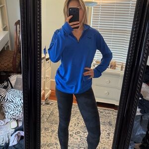 Nike Women's Royal Blue Quarter‑Zip Pullover